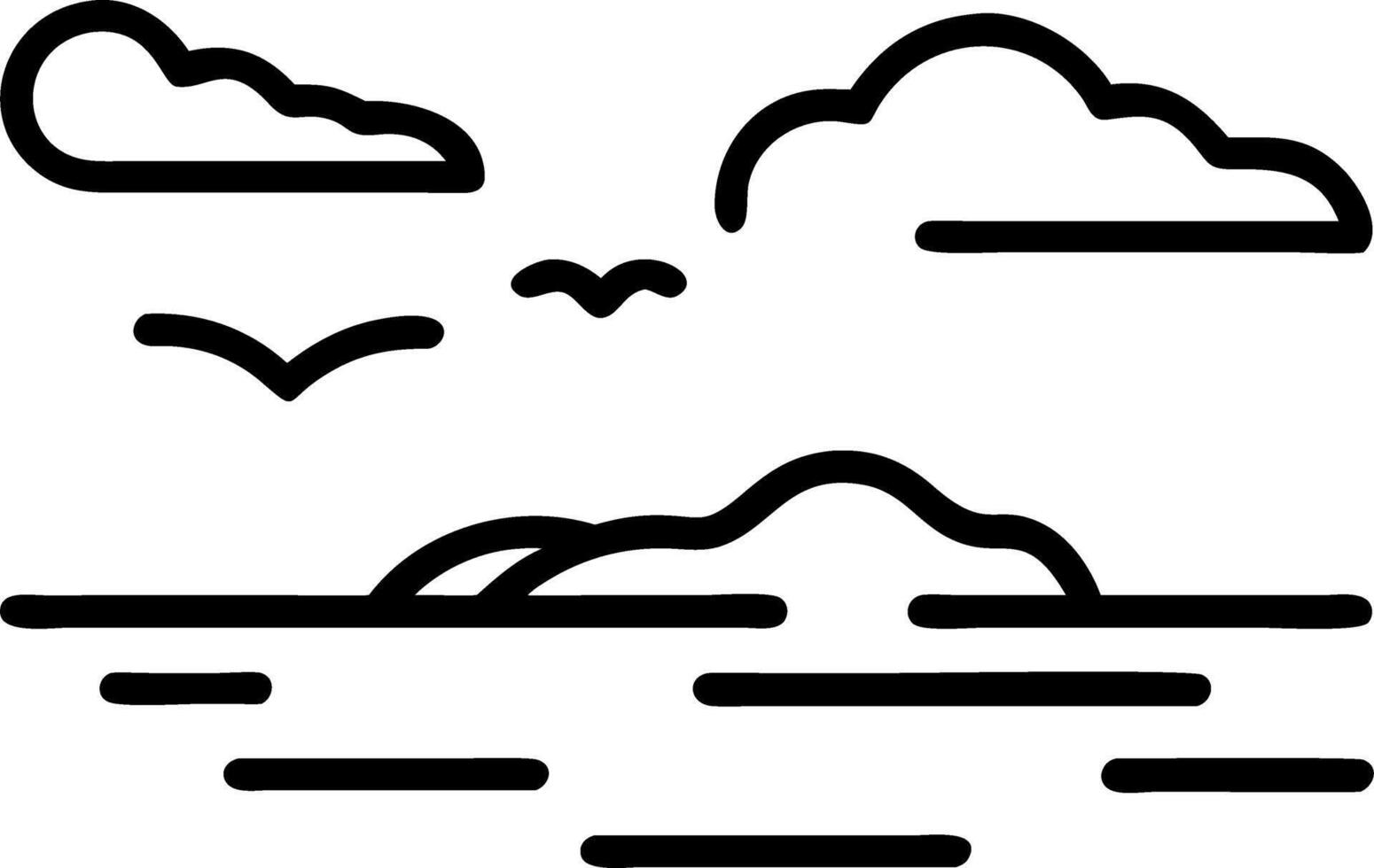 Sky scenery bright horizon elevating brand appeal open space messaging vector