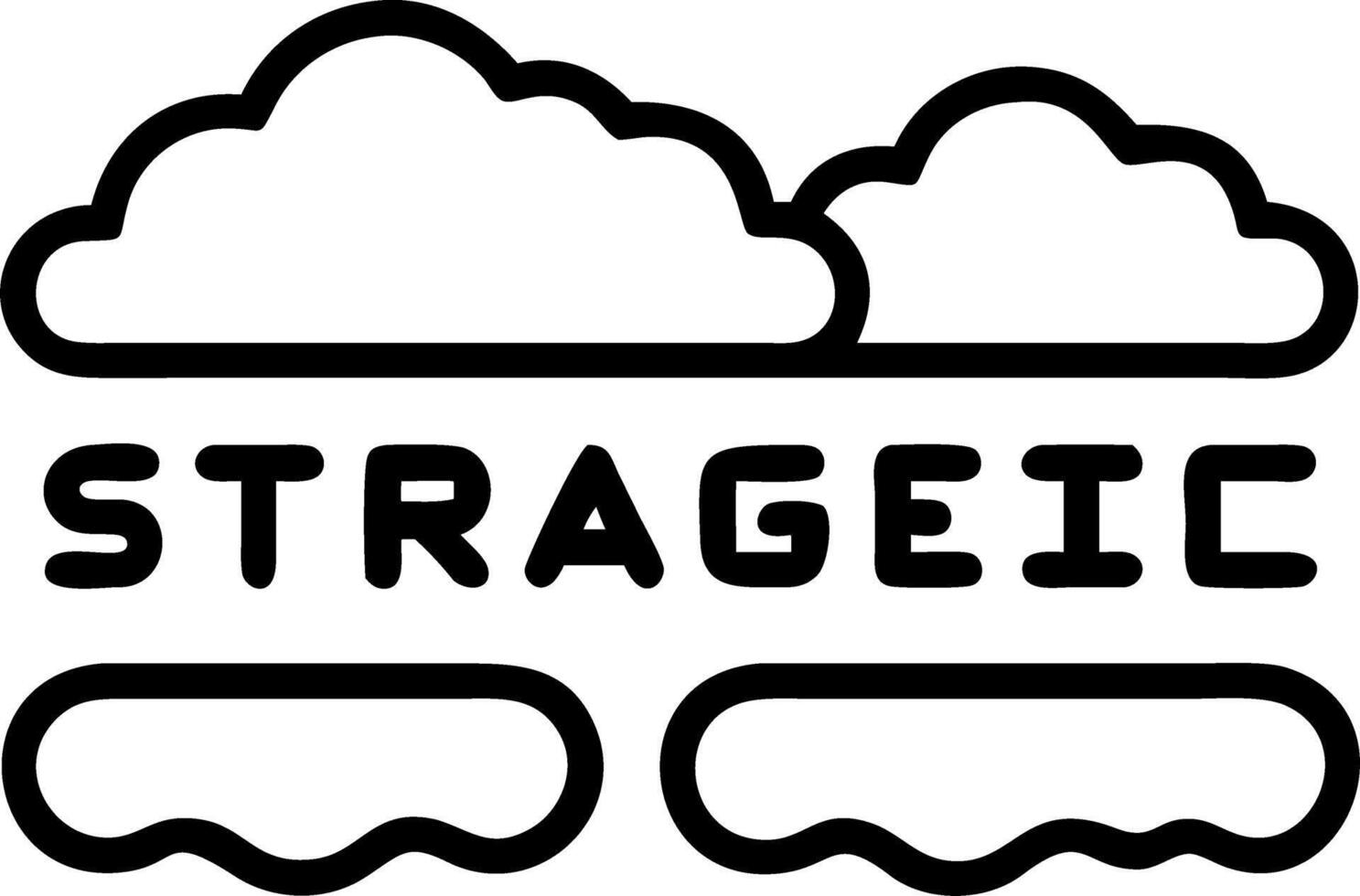 Sky panorama broad airy expanse supporting logos slogans strategic messages vector