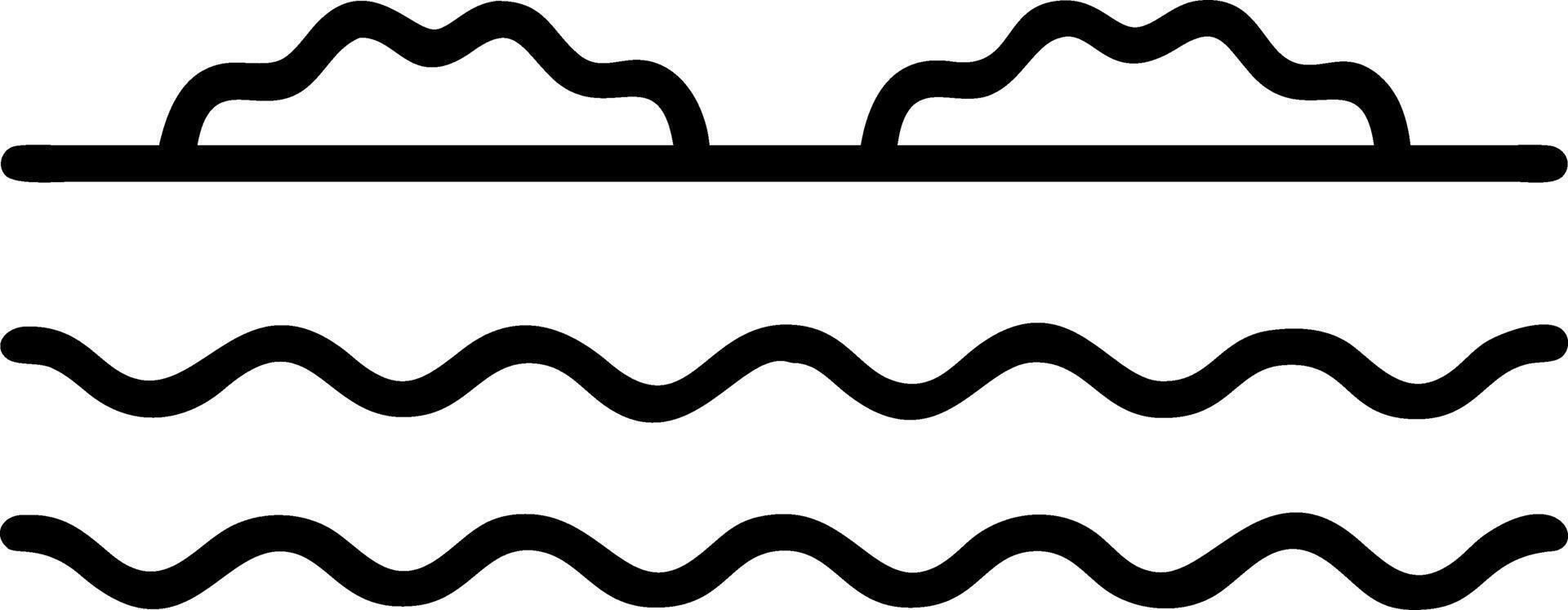 seascape and sky and blue vector