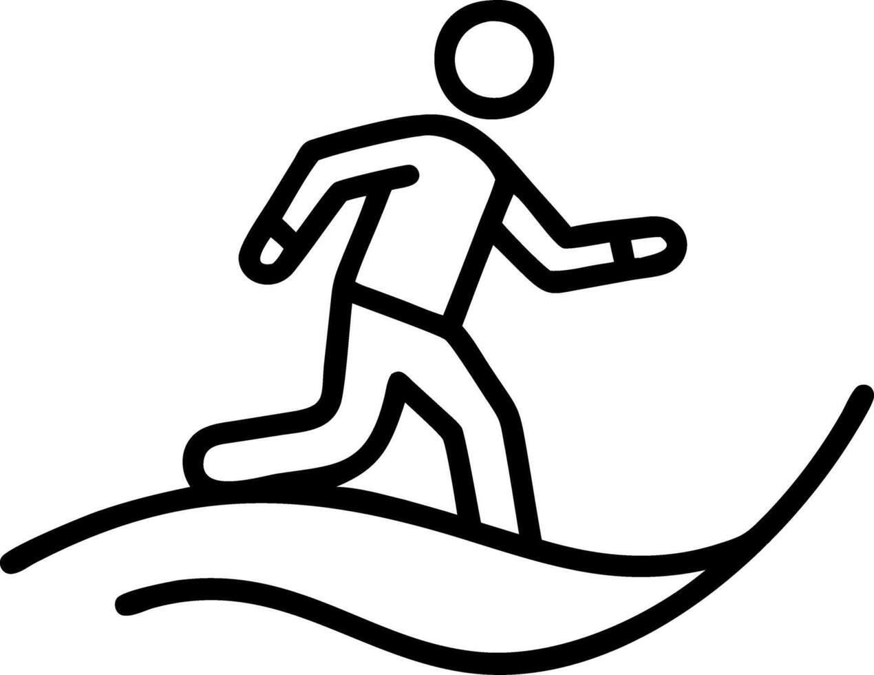 seascape and ocean and surf vector
