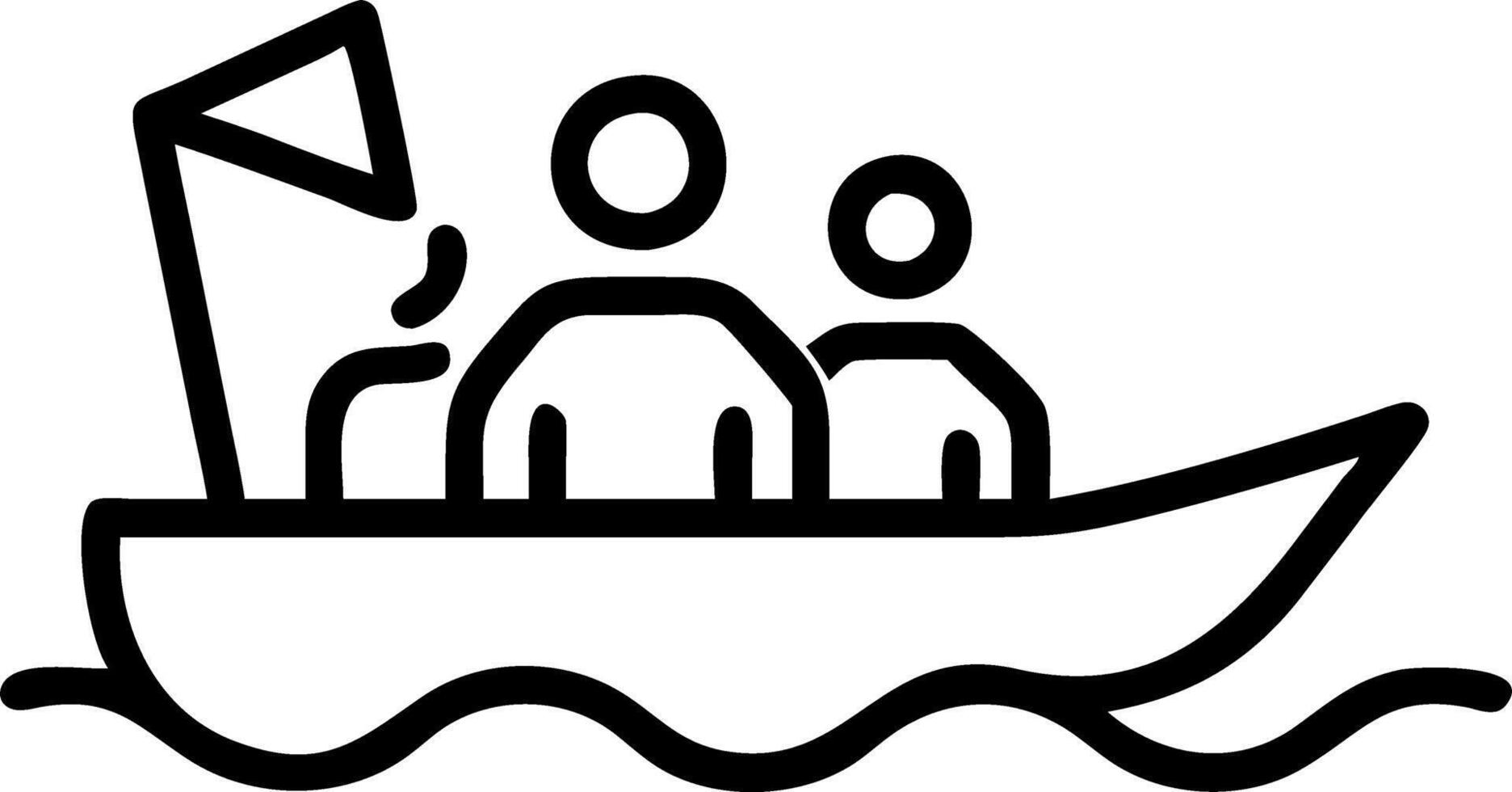 seascape and ocean and sailing vector