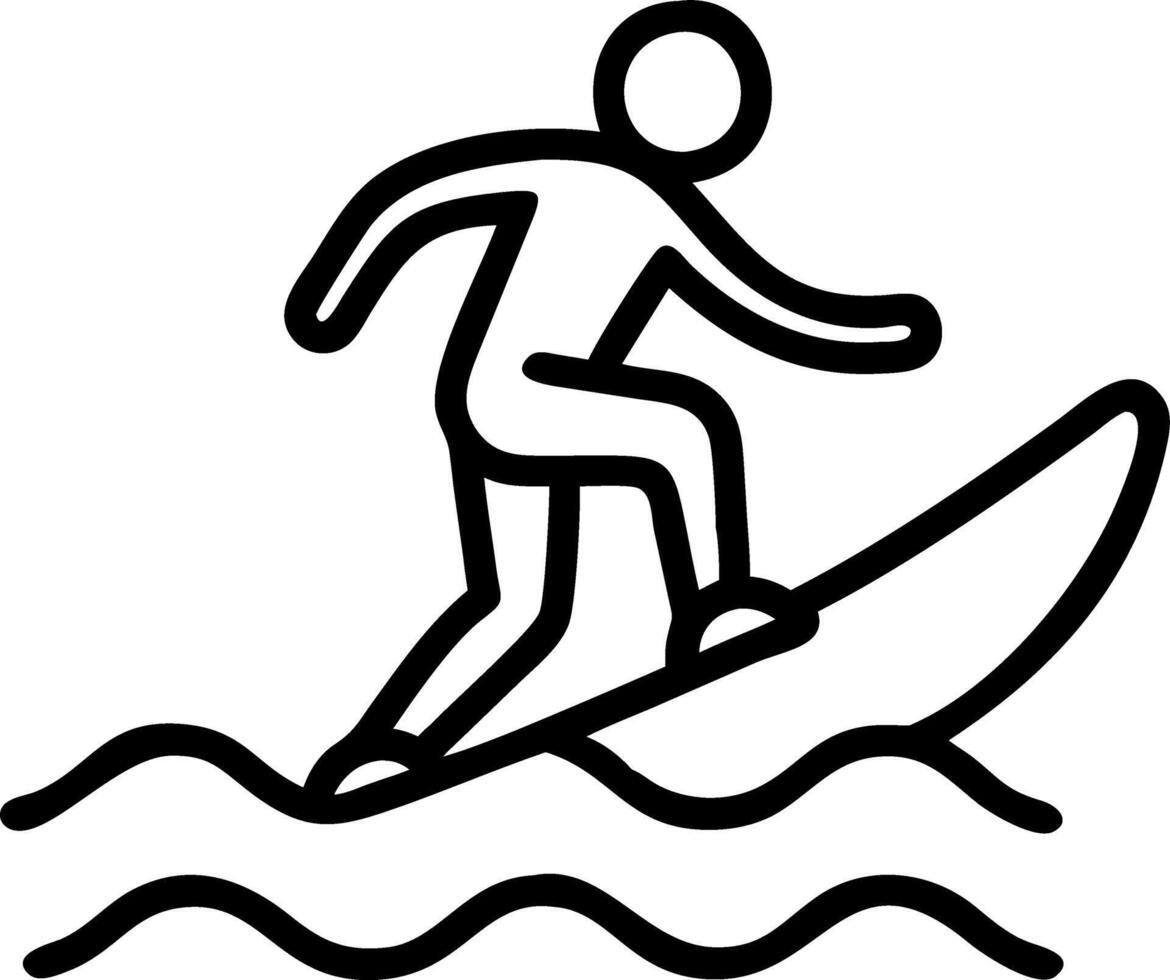 seascape and beach and surf vector