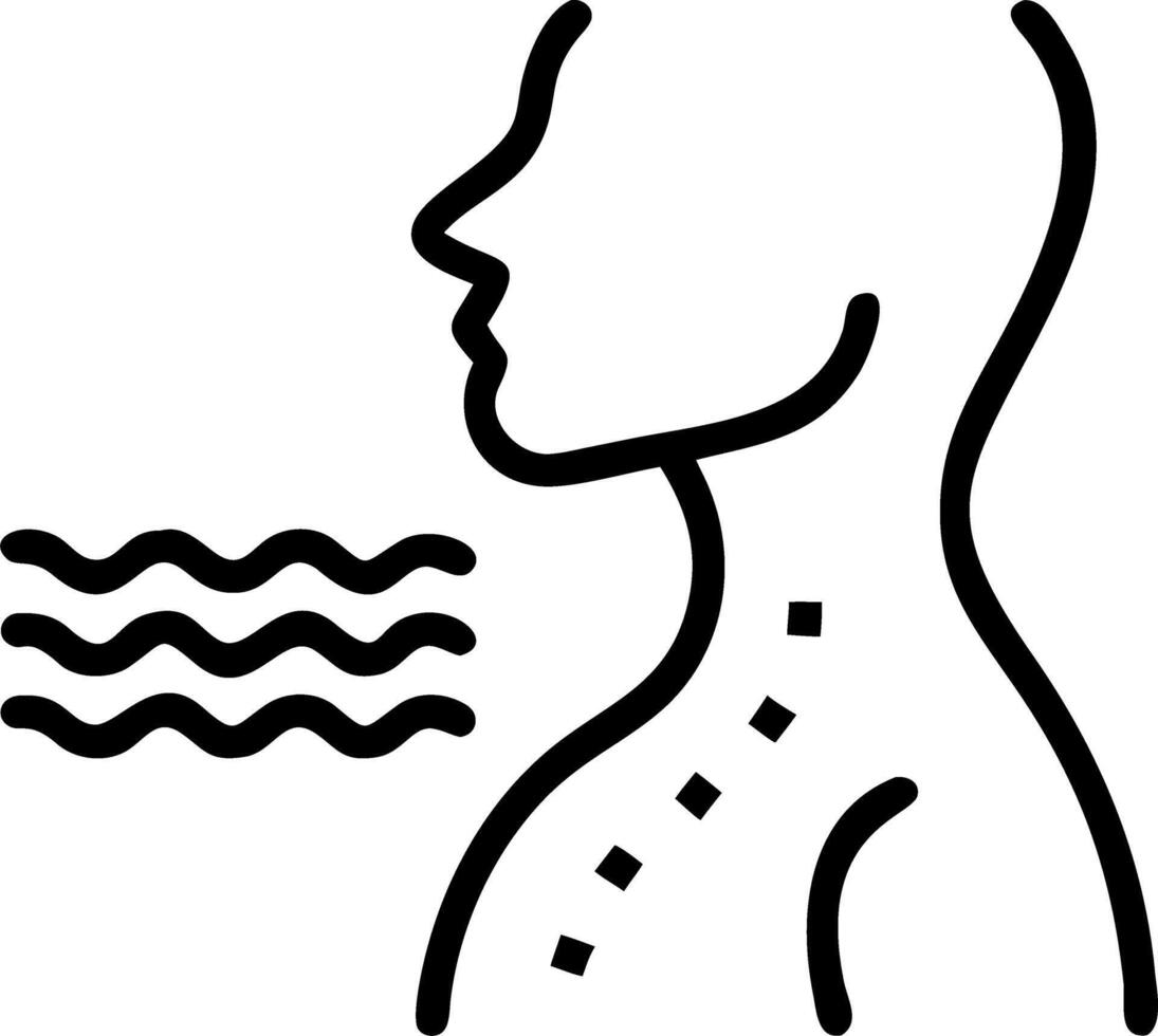 Seafarer lingers foam line saline smell tints nostrils chest widens pastel arcs gloss surface hush hums vector