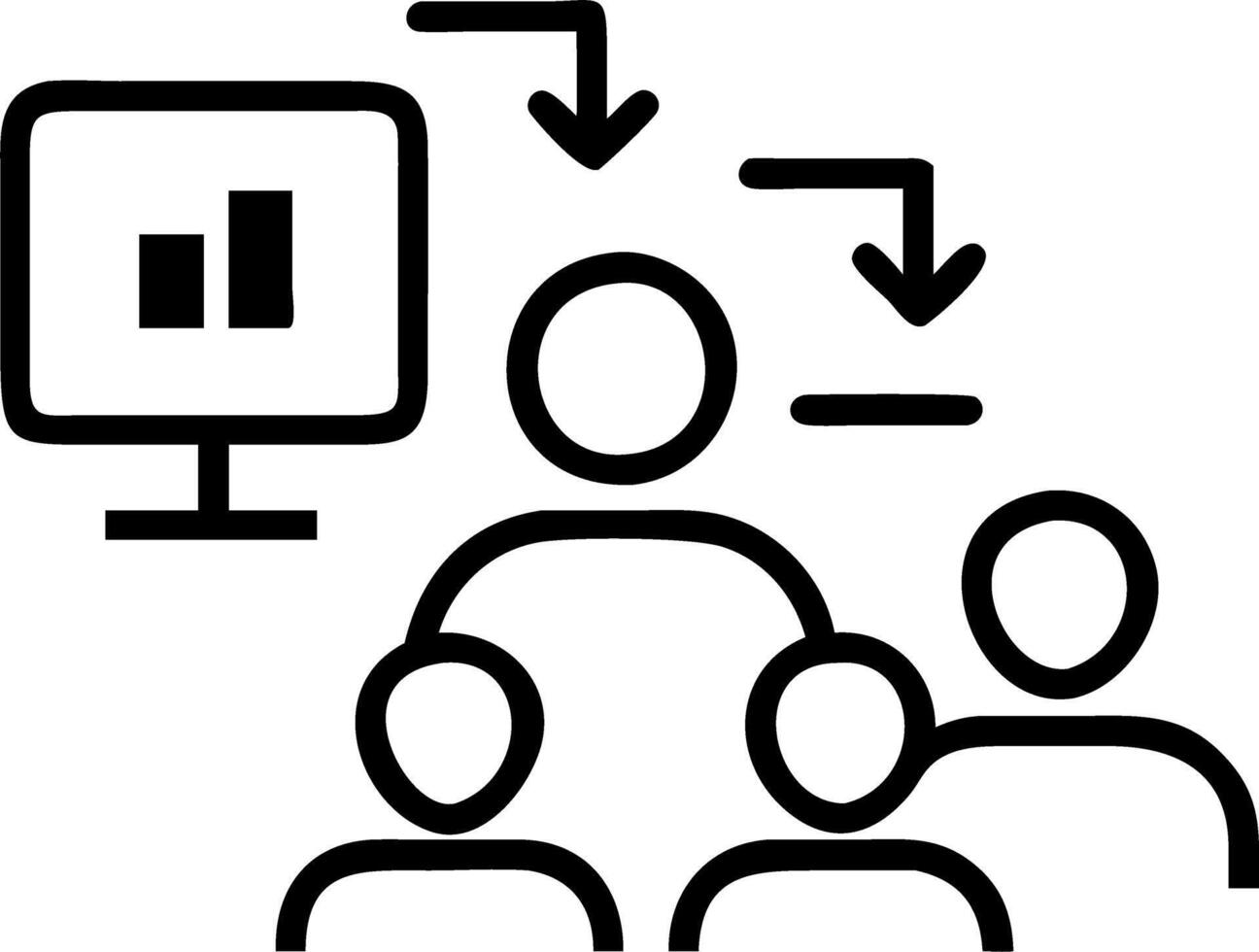 sale and marketing and growth and targeting vector