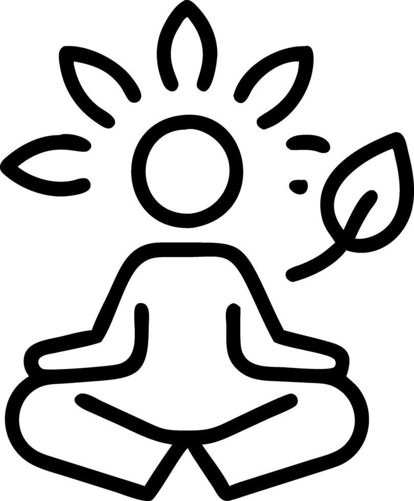 relax mindful habits vector