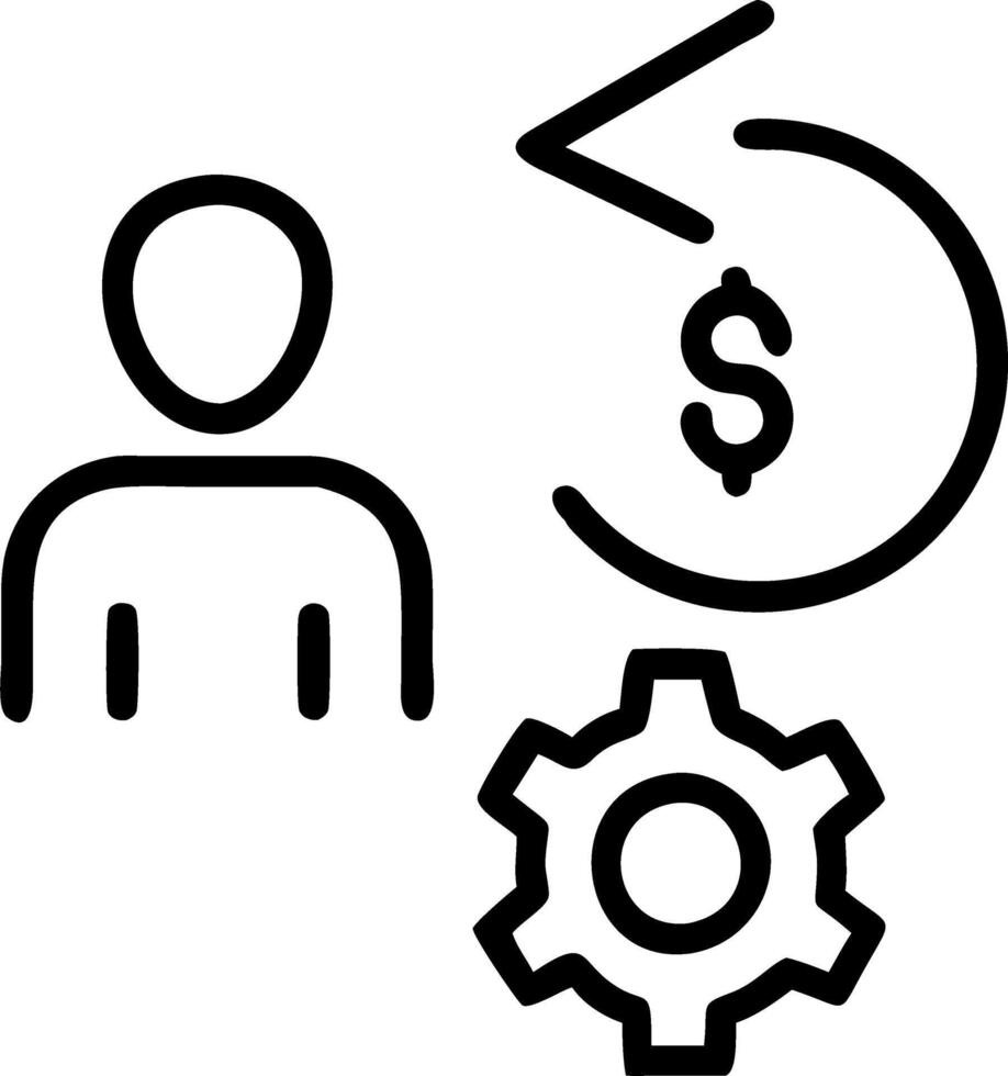 profit management and revenue and automation vector