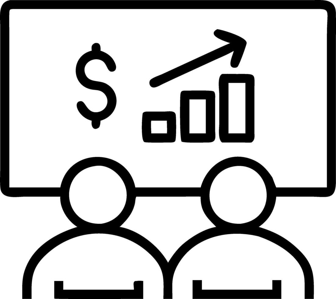 profit management and growth and metrics vector