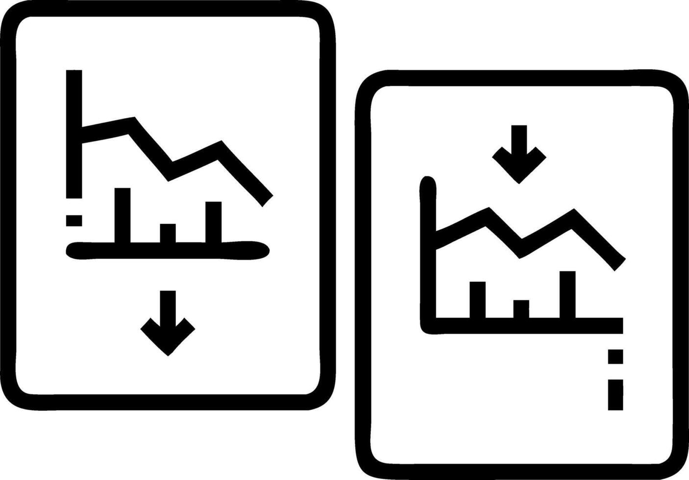 profit and loss and investment and tracking vector