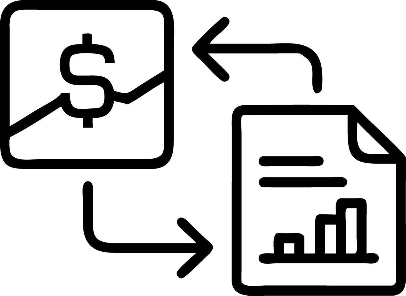 profit and loss and analysis and reporting vector