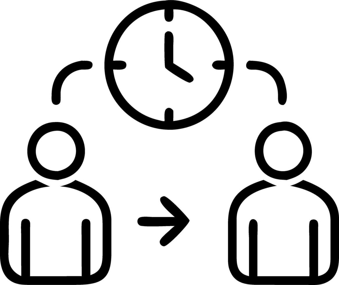 productivity and time management and motivation vector