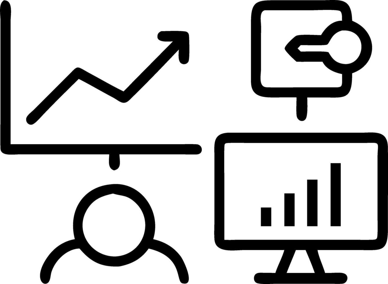 productivity and goal setting and tracking vector