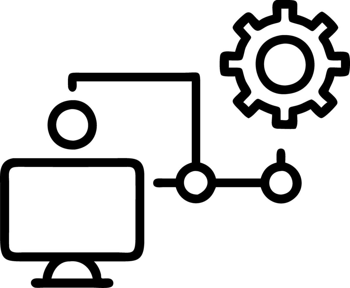 productivity and focus and automation vector
