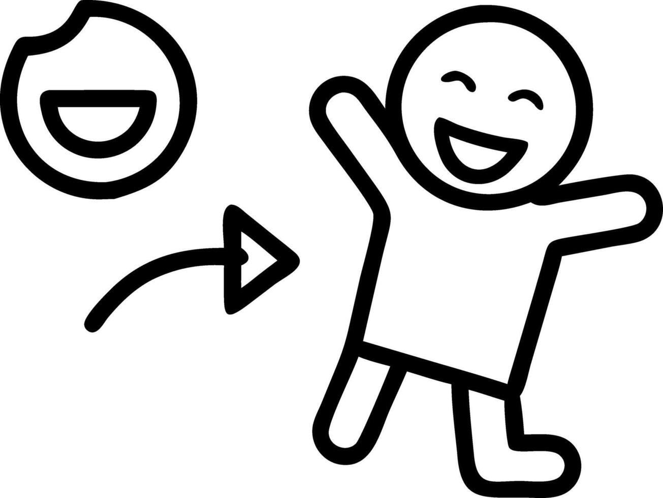 levity and laughter and happiness and lightheartedness vector