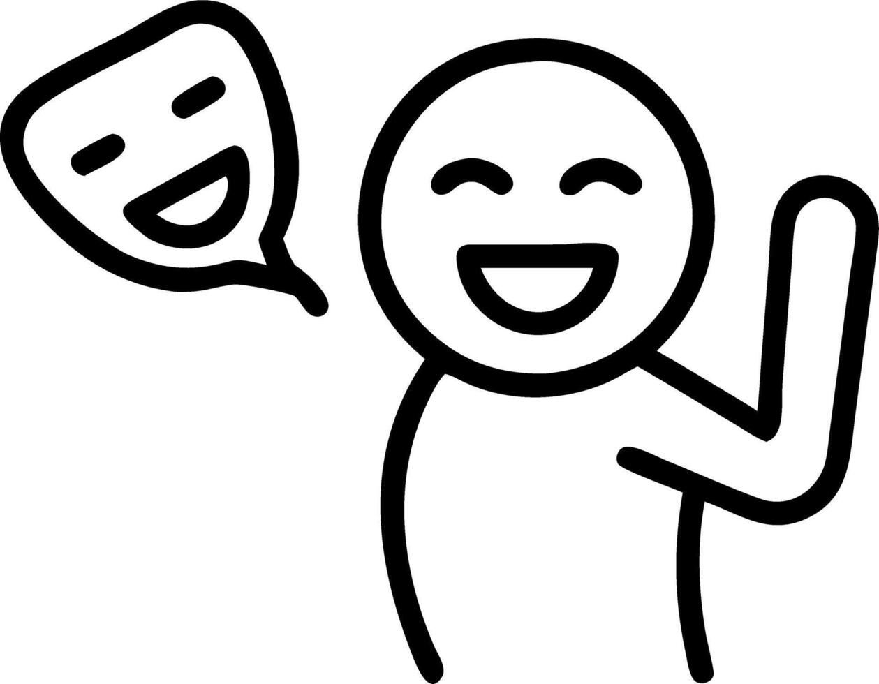 levity and laughter and entertainment and parody Set 8 vector