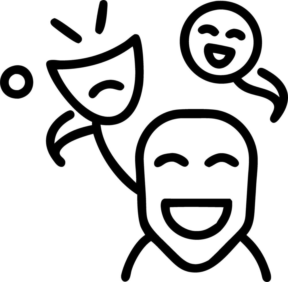 levity and laughter and entertainment and parody Set 3 vector