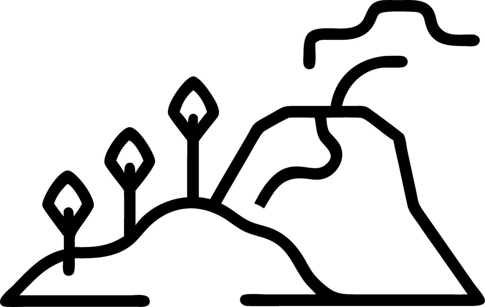landscape and nature and forest vector
