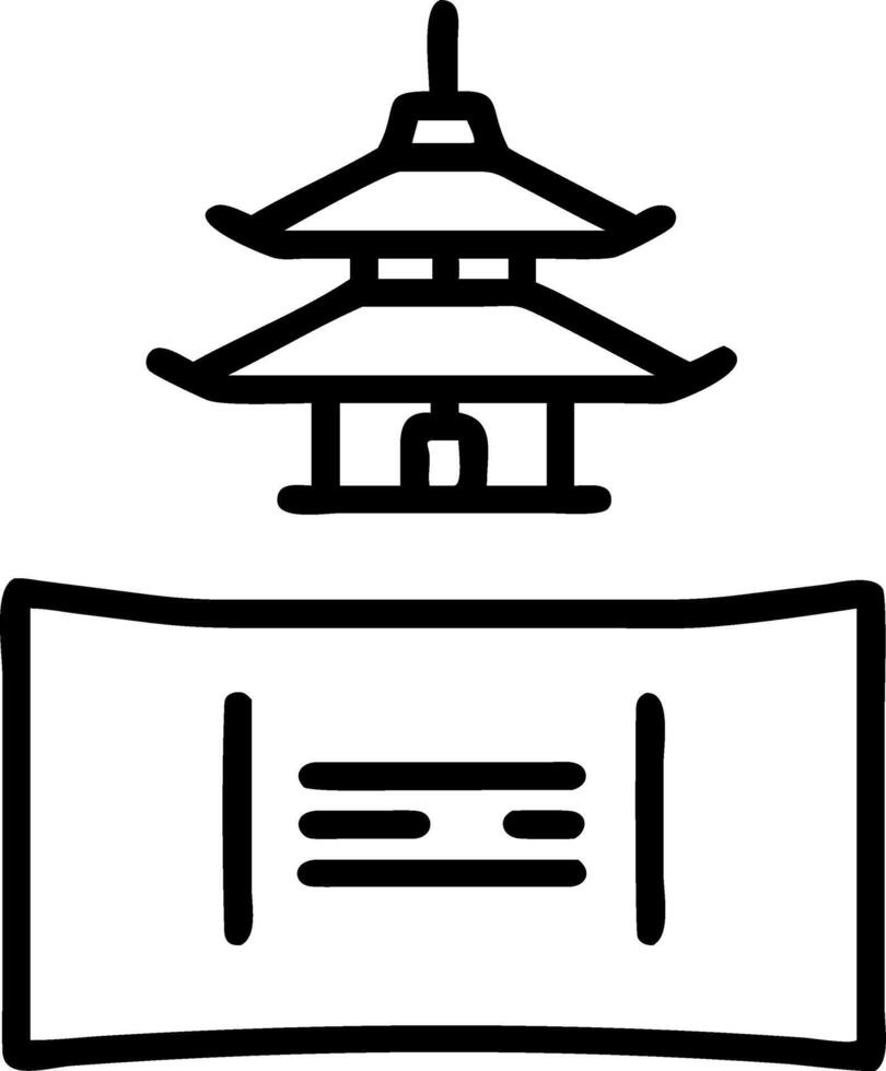 japan and technology and temples vector