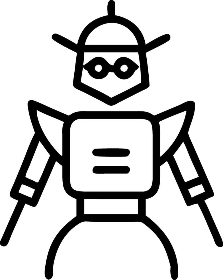 japan and technology and samurai vector