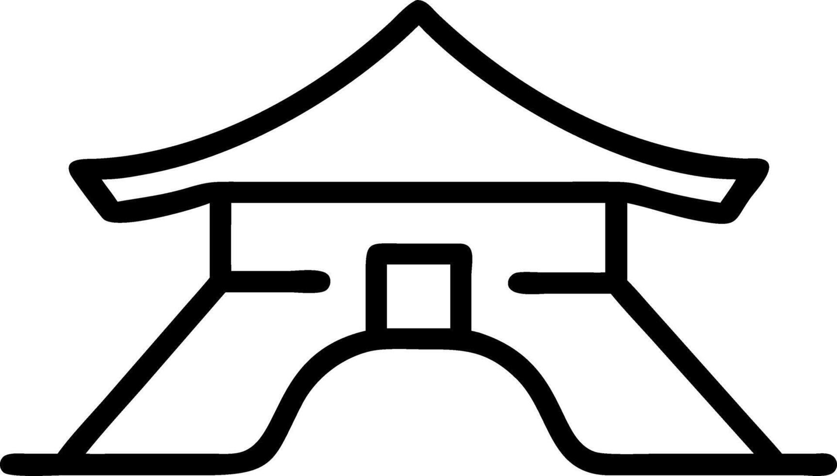 japan and architecture and onsen vector