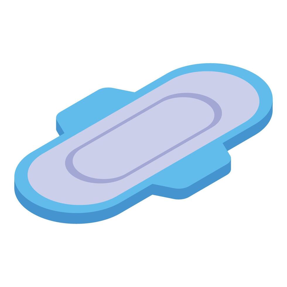 Sanitary pad providing comfort and protection during menstruation vector