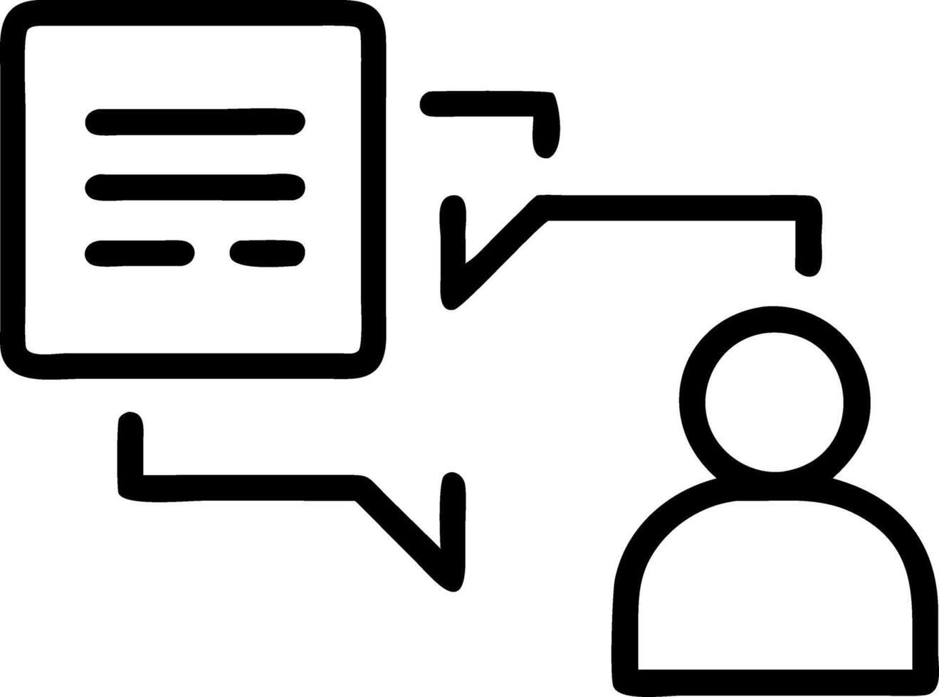 interview and skills and interaction vector