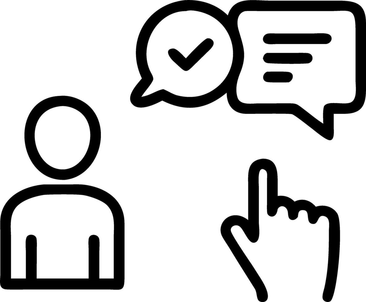 interview and feedback and strategy vector