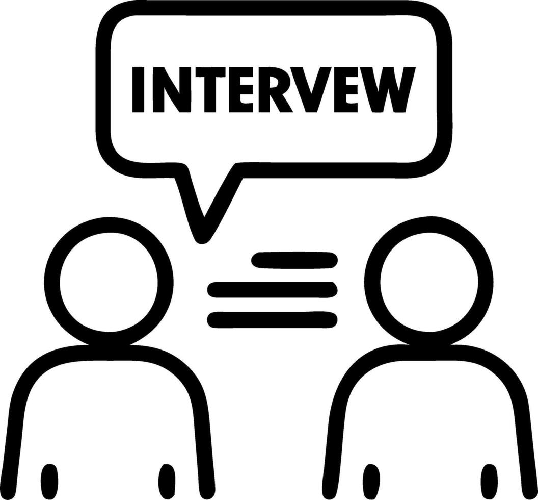 interview and discussion and experience vector