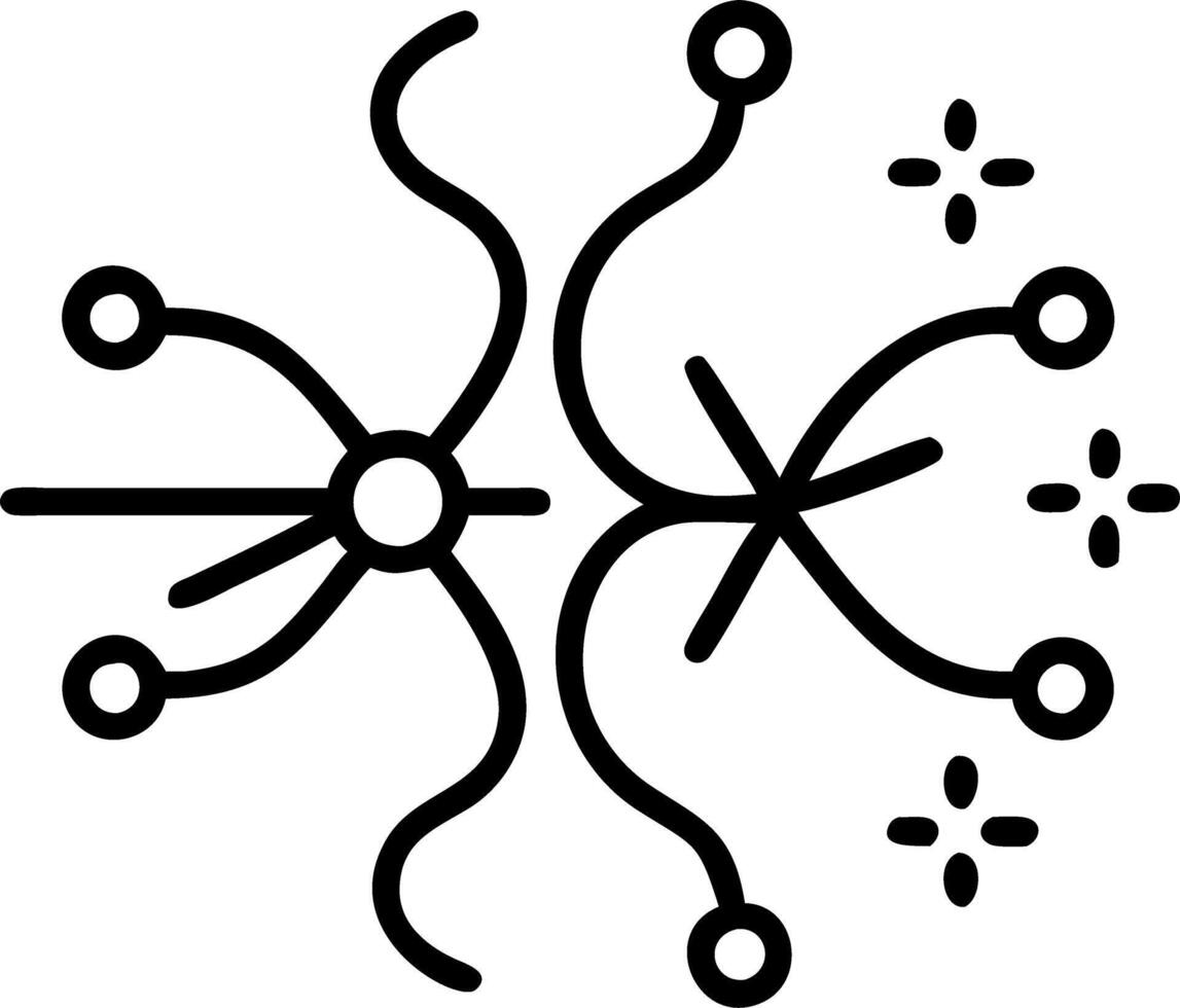 Innovator inspects data innovation nodes tinted sparks swirl chest eases mild synergy channels stable fresh patterns vector
