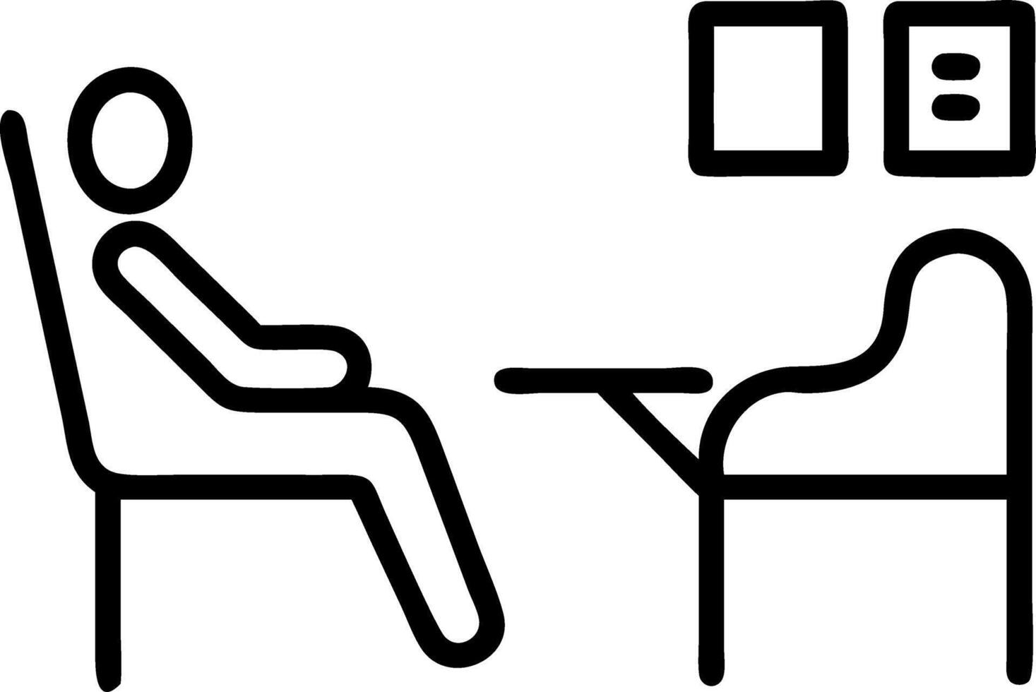 hospital environment outpatient areas efficient check ins short waits quick consults comfy chairs friendly staff swift service patient relief vector