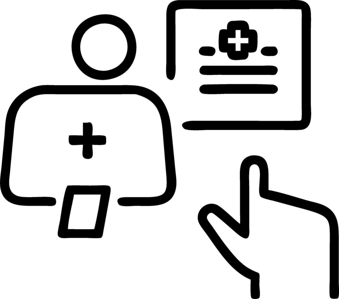 hospital environment digital integration electronic records instant communication seamless updates fewer errors holistic overview vector