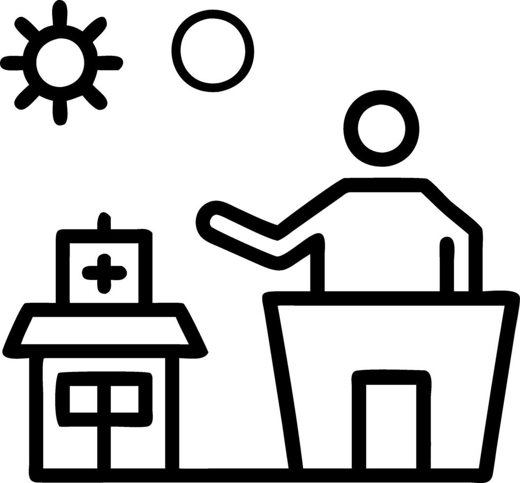 hospital environment eco friendly practices local sourcing recycling stations energy conservation green rooftops rainwater reuse planet respect vector