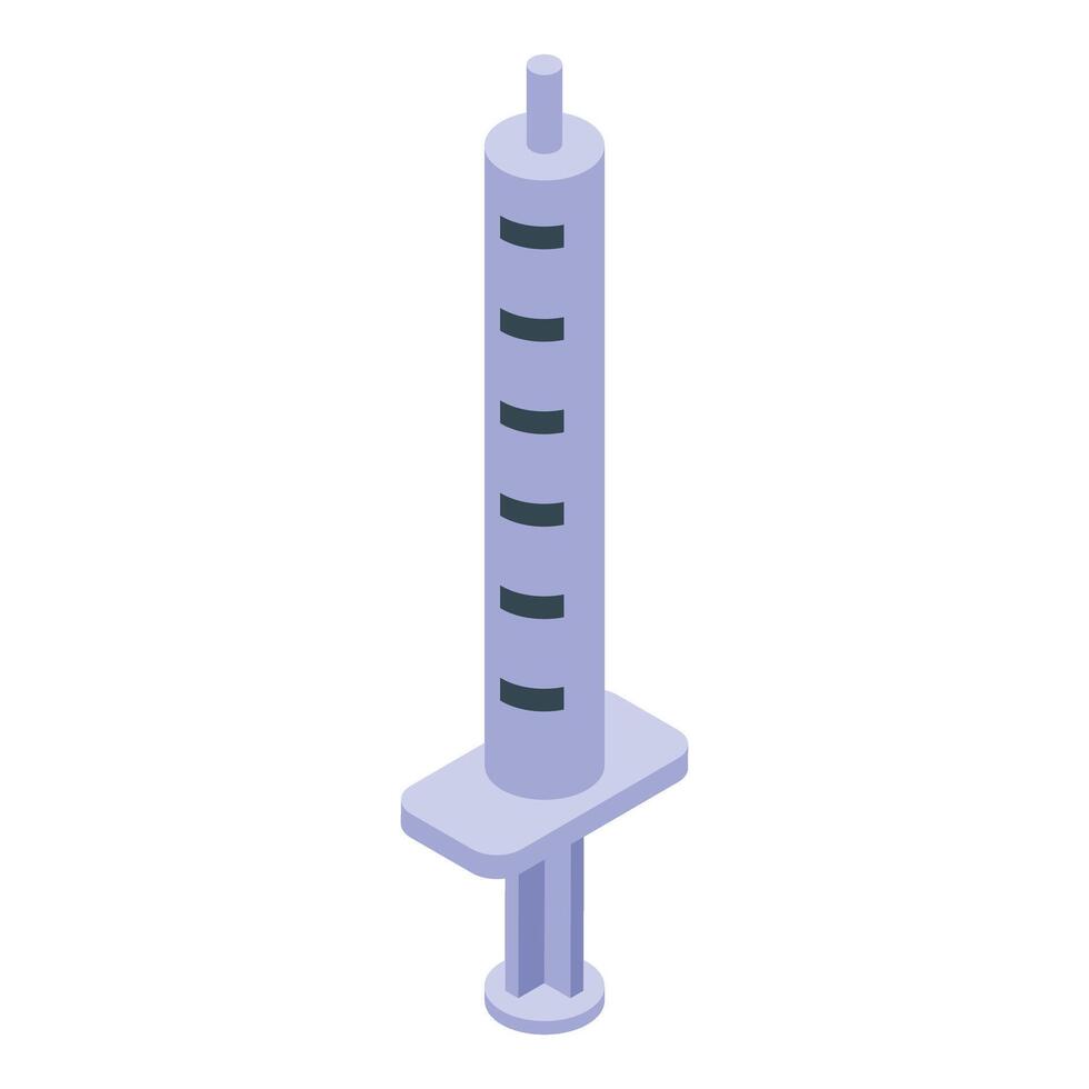Medical syringe delivering injection for healthcare and vaccination vector