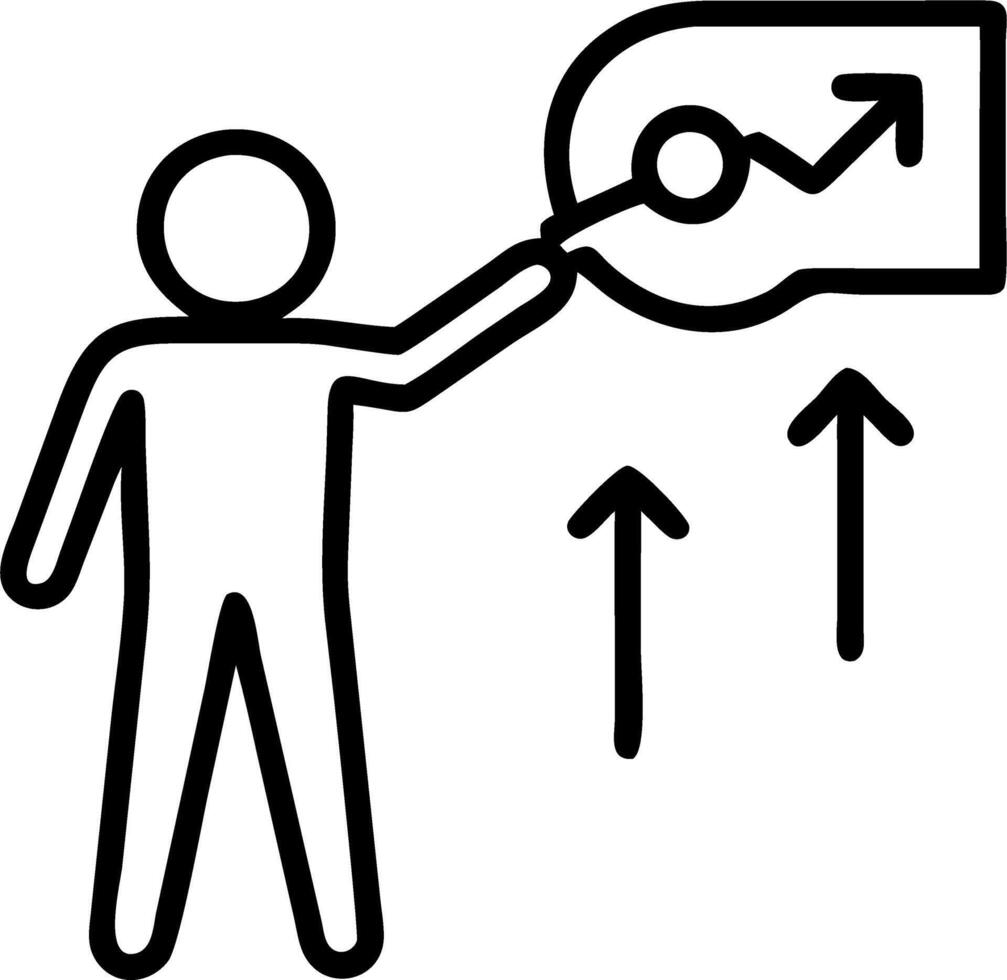 growth mindset and potential and goals vector