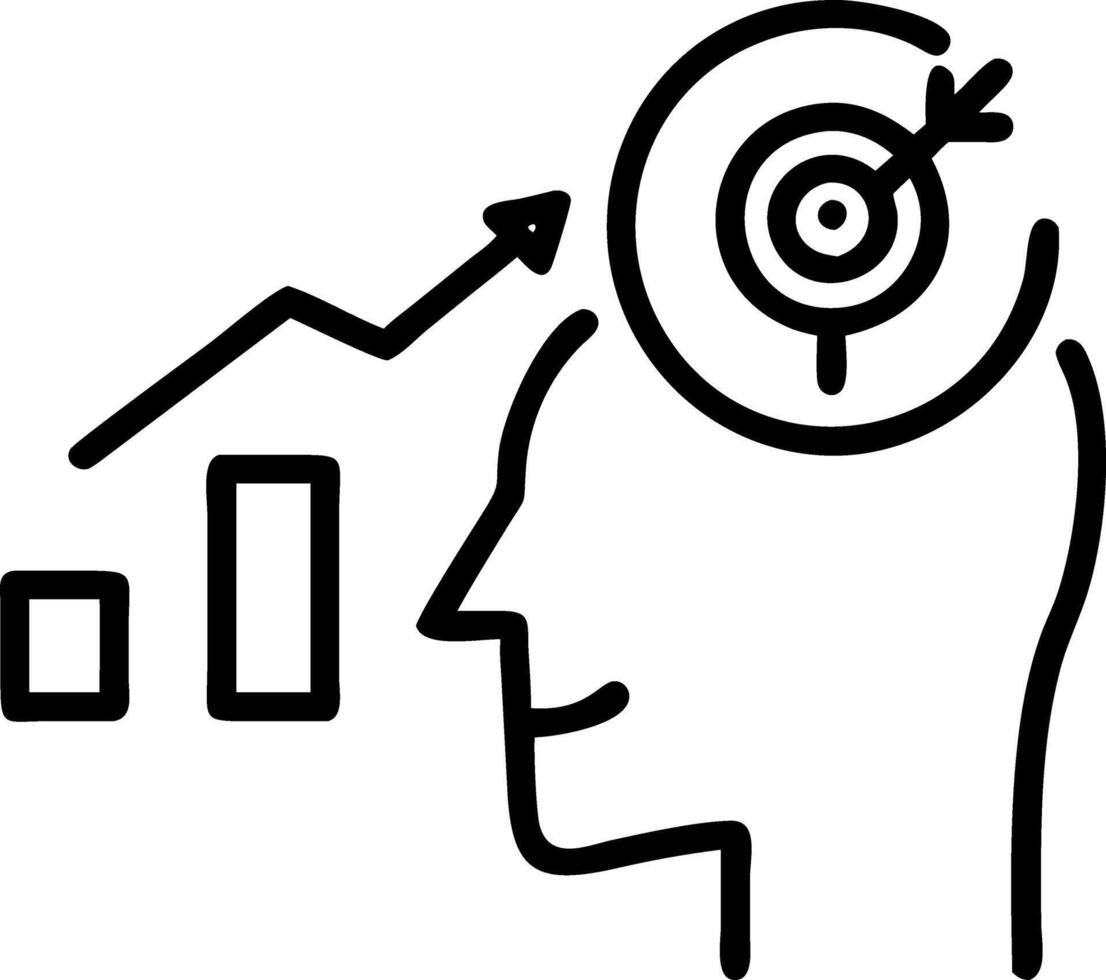 growth mindset and opportunity and goals vector