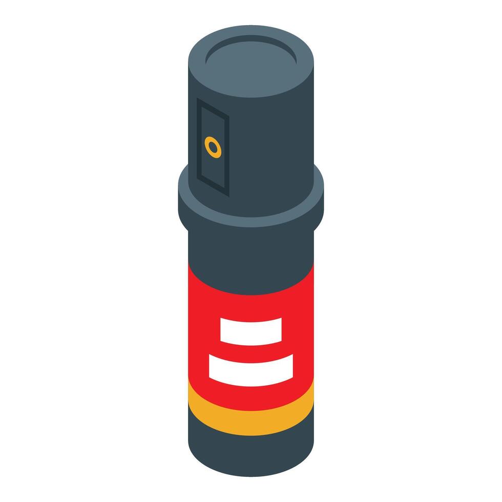 Pepper spray in isometric view for self defense and security vector