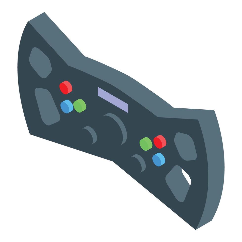 Simulator racing wheel providing immersive gaming experience vector