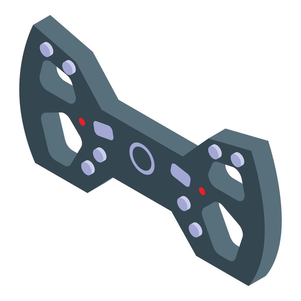 Drone remote control device with buttons and joysticks for aerial photography and videography vector