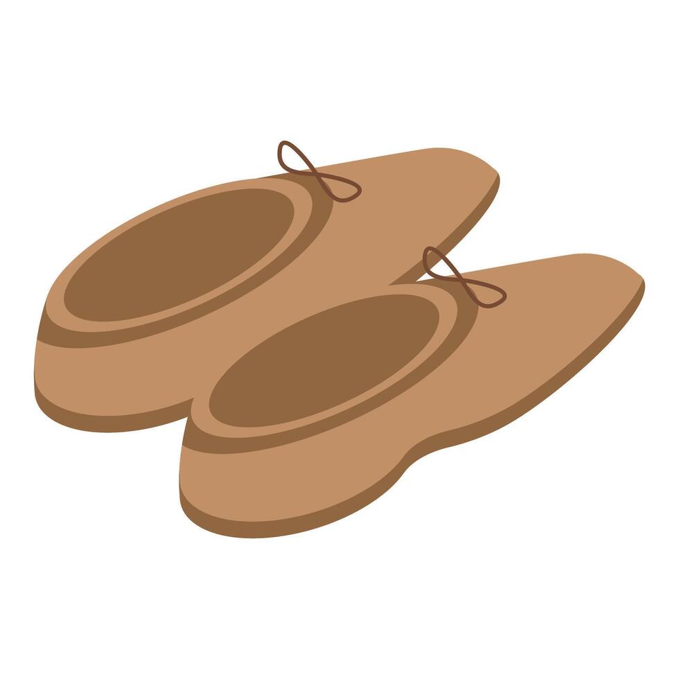 Comfortable leather slippers providing relaxation and style vector