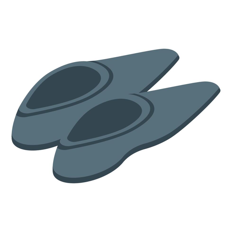 Comfortable gray home slippers providing relaxation and warmth vector