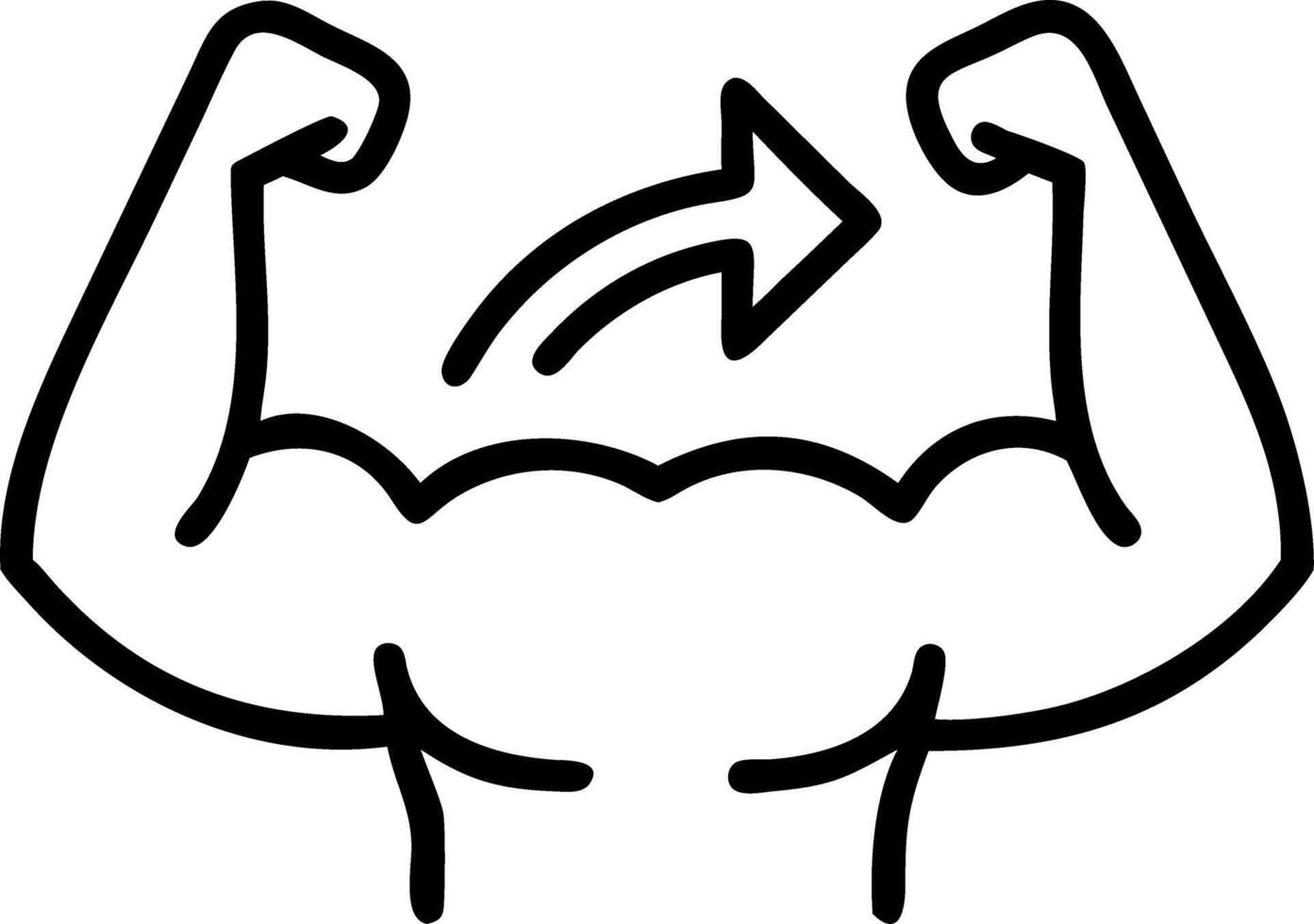 growth hormone and muscle and health vector