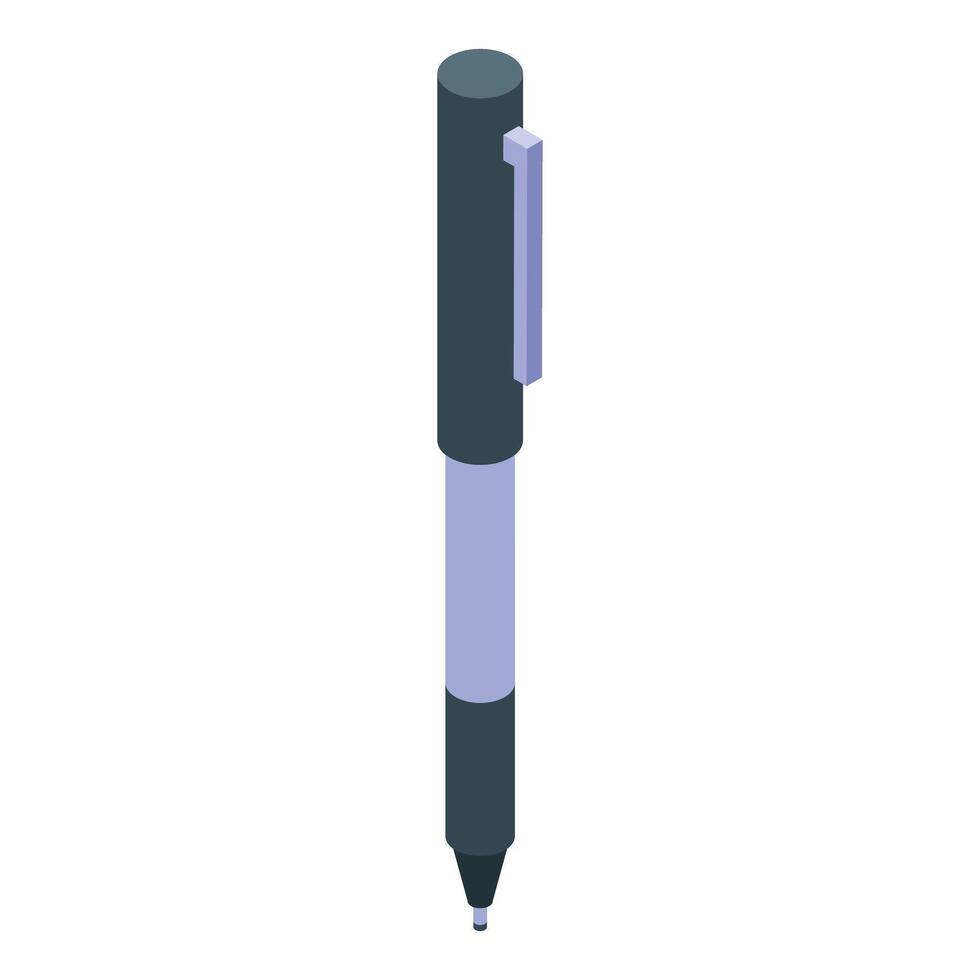 Isometric pen for writing and drawing projects vector