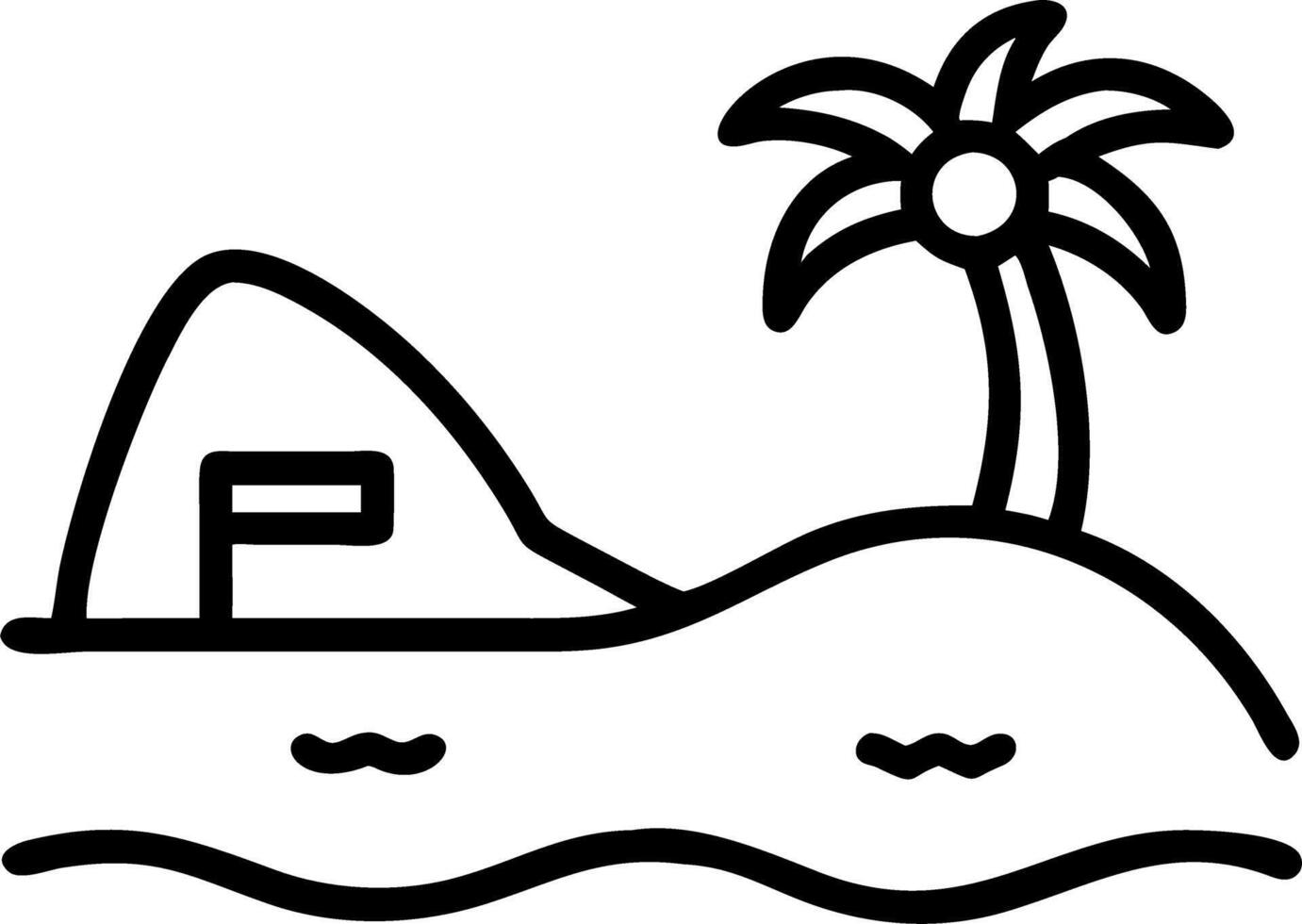 family trip beach resorts vector