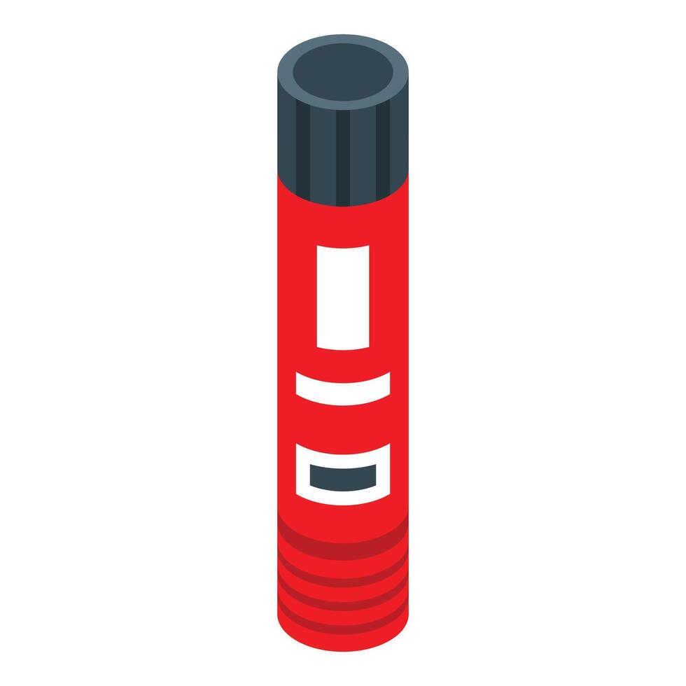 Red glue stick for fixing and sticking different materials together vector