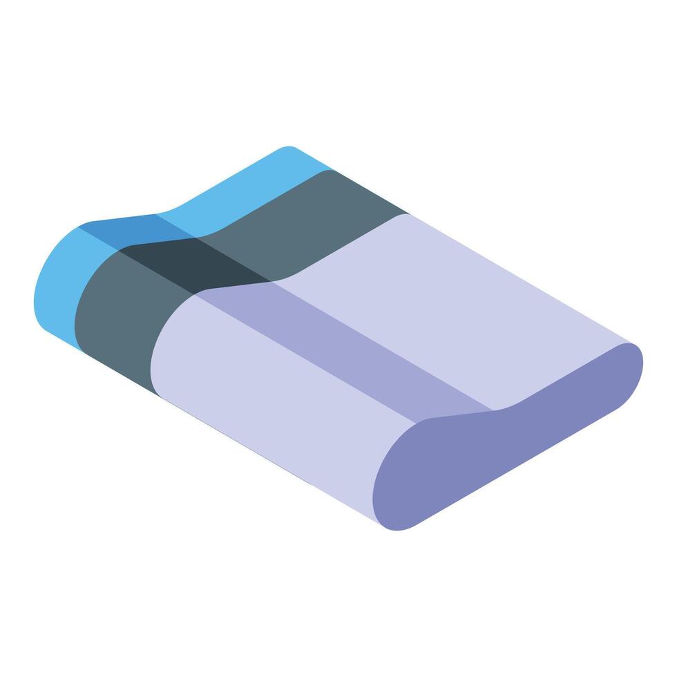 Orthopedic pillow providing support and comfort during sleep vector