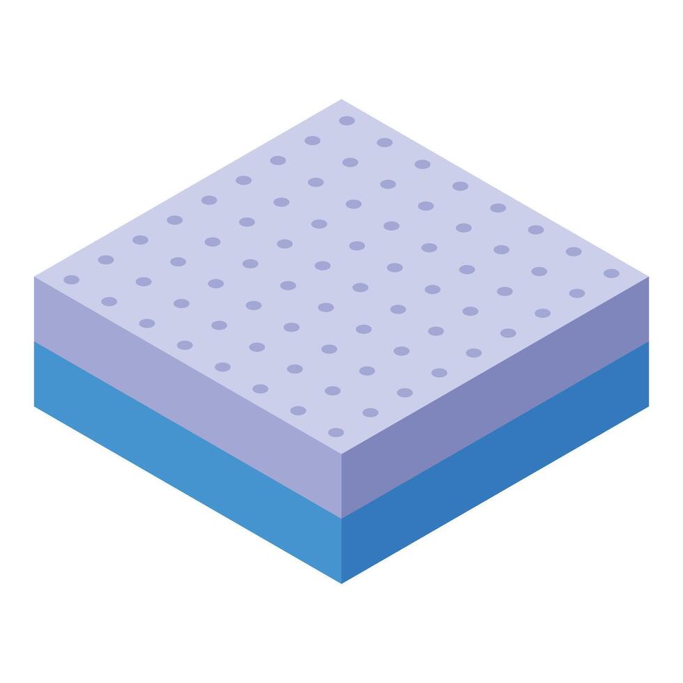 Breathable mattress topper foam pad showing comfort and support vector