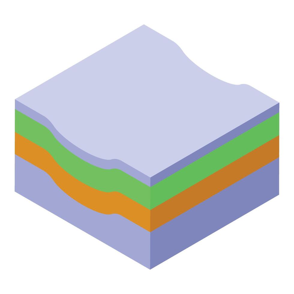 Geological soil layers showing different underground sediments vector