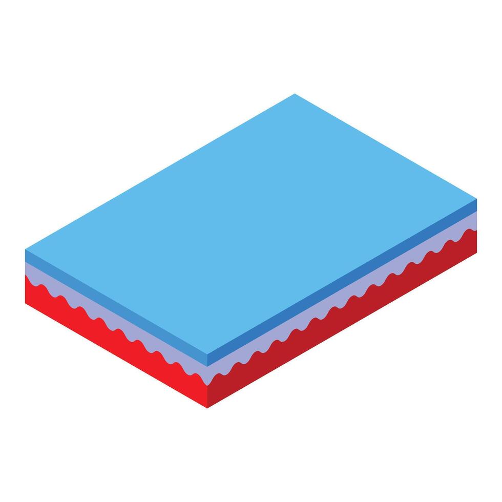 Cleaning sponge with absorbing and abrasive layers for dishwashing and surface cleaning vector