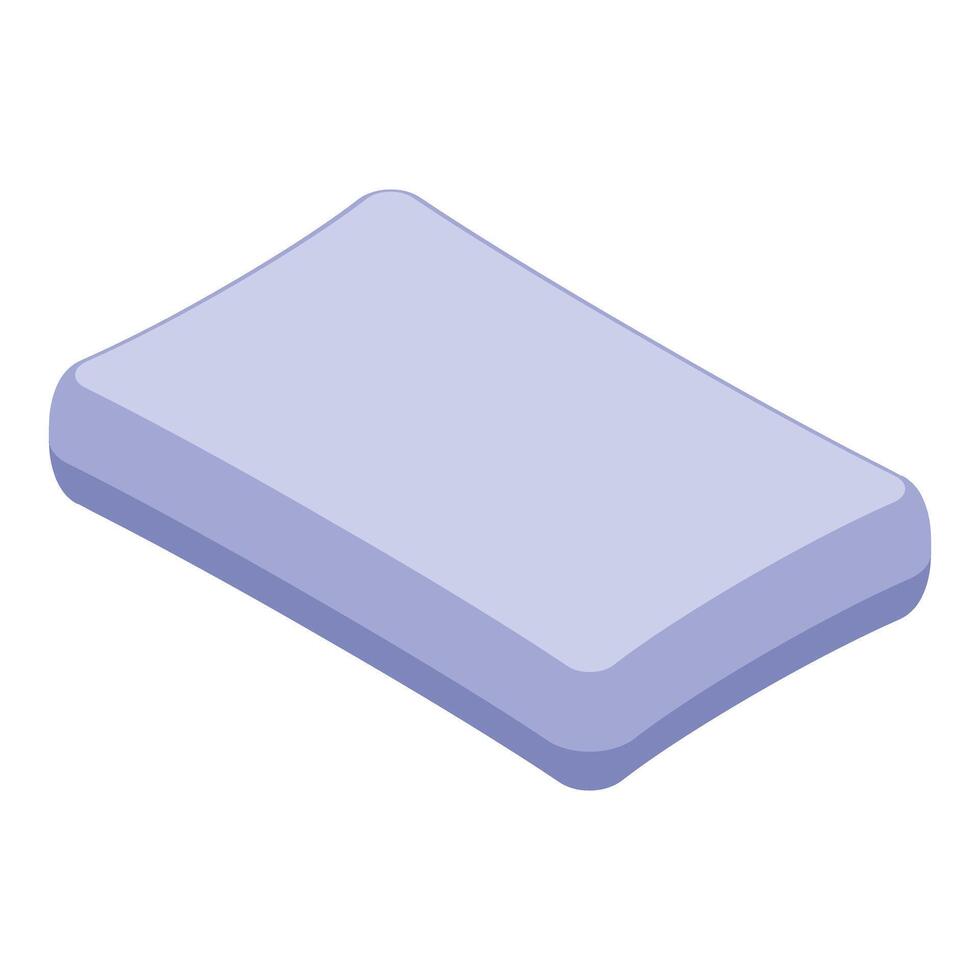 Orthopedic pillow providing comfortable sleep and support vector