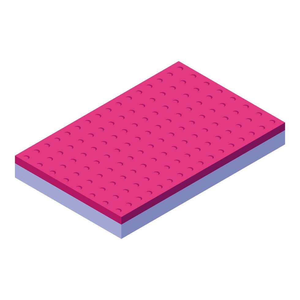 Orthopedic mattress topper improving sleep quality vector