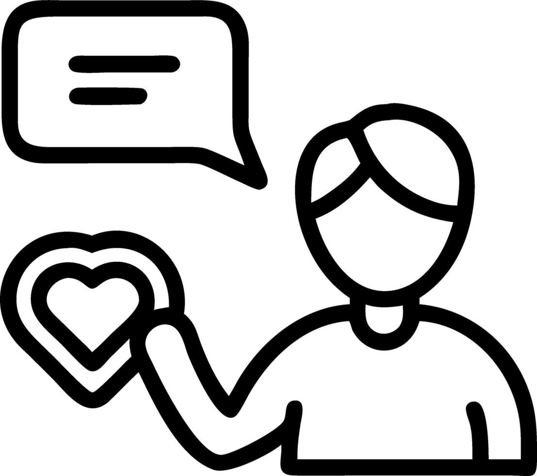 empathy and care and communication vector